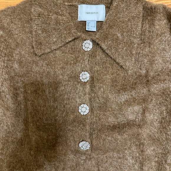 H&M Mohair-Blend Sweater with Collar - Picture 8 of 11